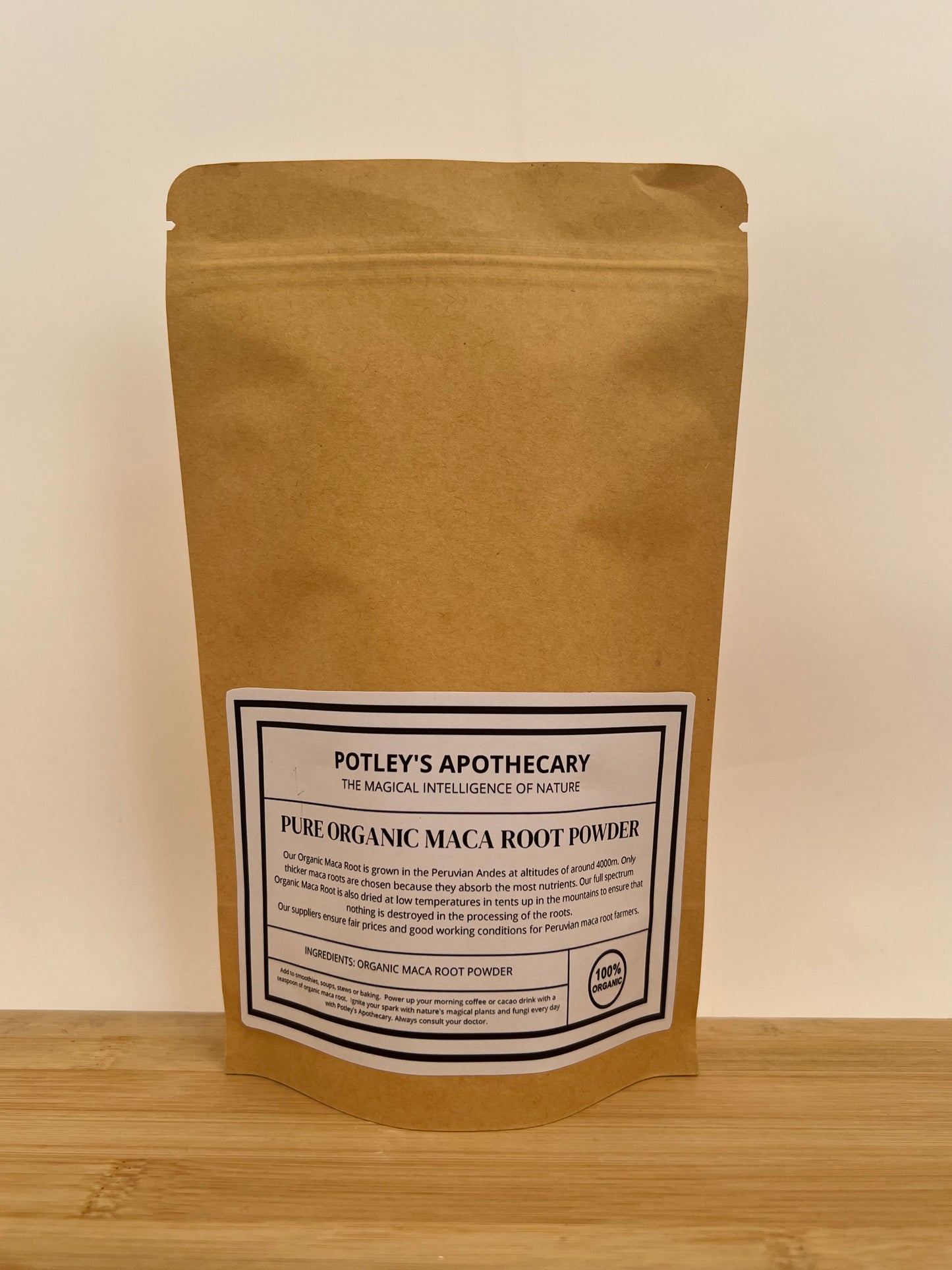 Organic Maca Root Powder, Potley's Apothecary