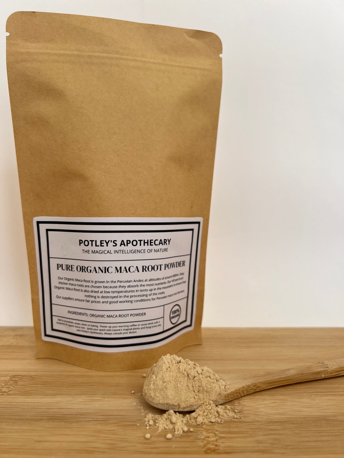 Organic Pure Maca Root Powder, Peruvian Andes