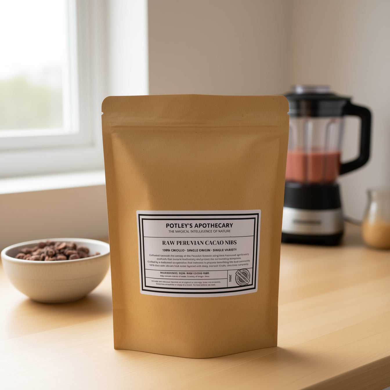 Lightly Roasted Peruvian Criollo Cacao Nibs