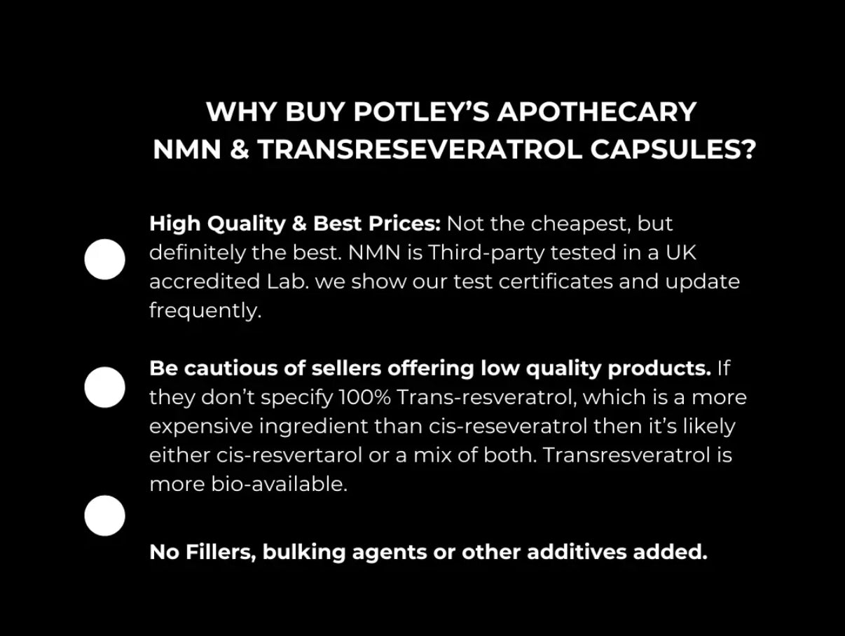 Transresveratrol & NMN Capsules 90 x 500mg