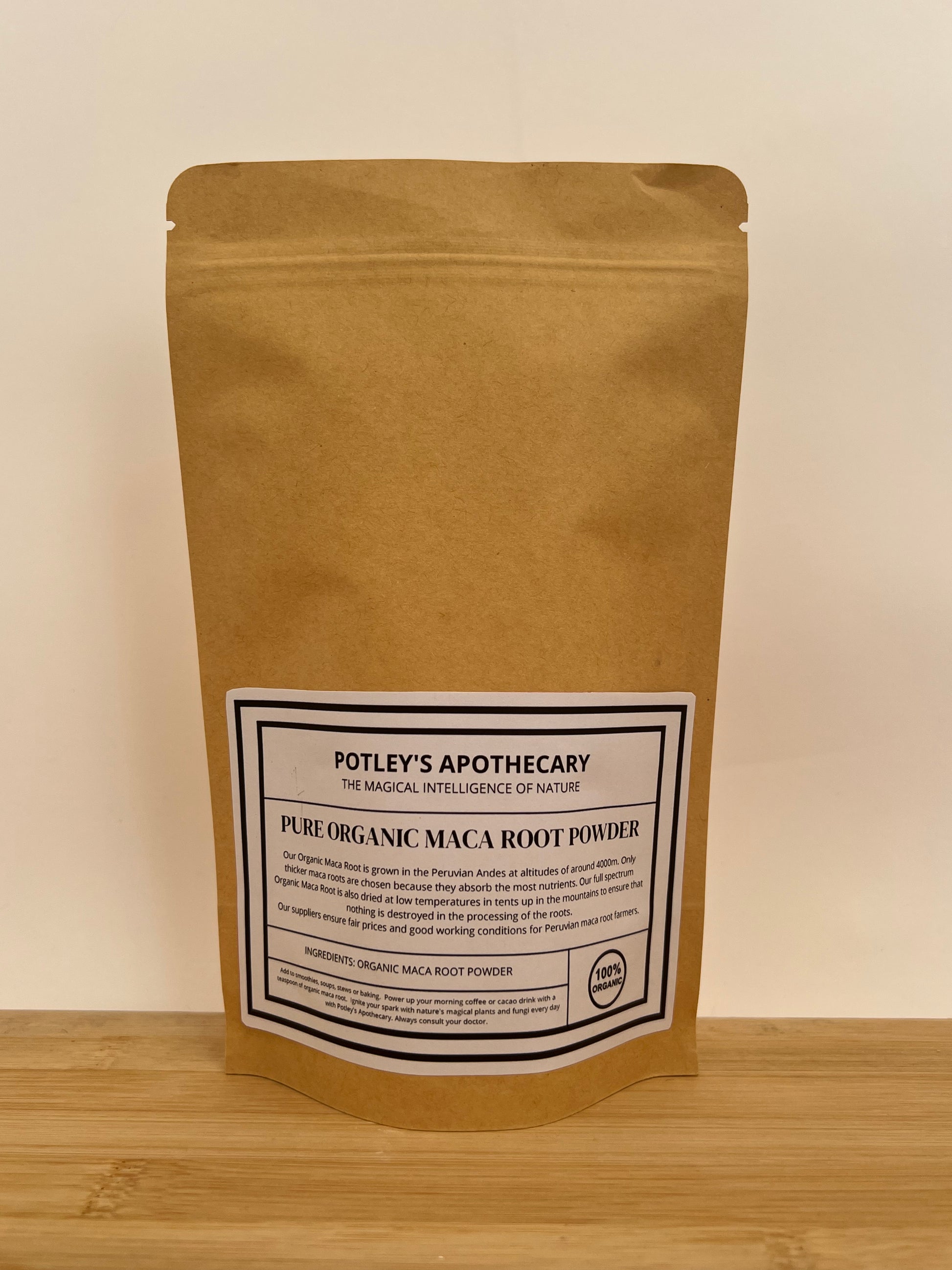 Organic Maca Root Powder, Potley's Apothecary