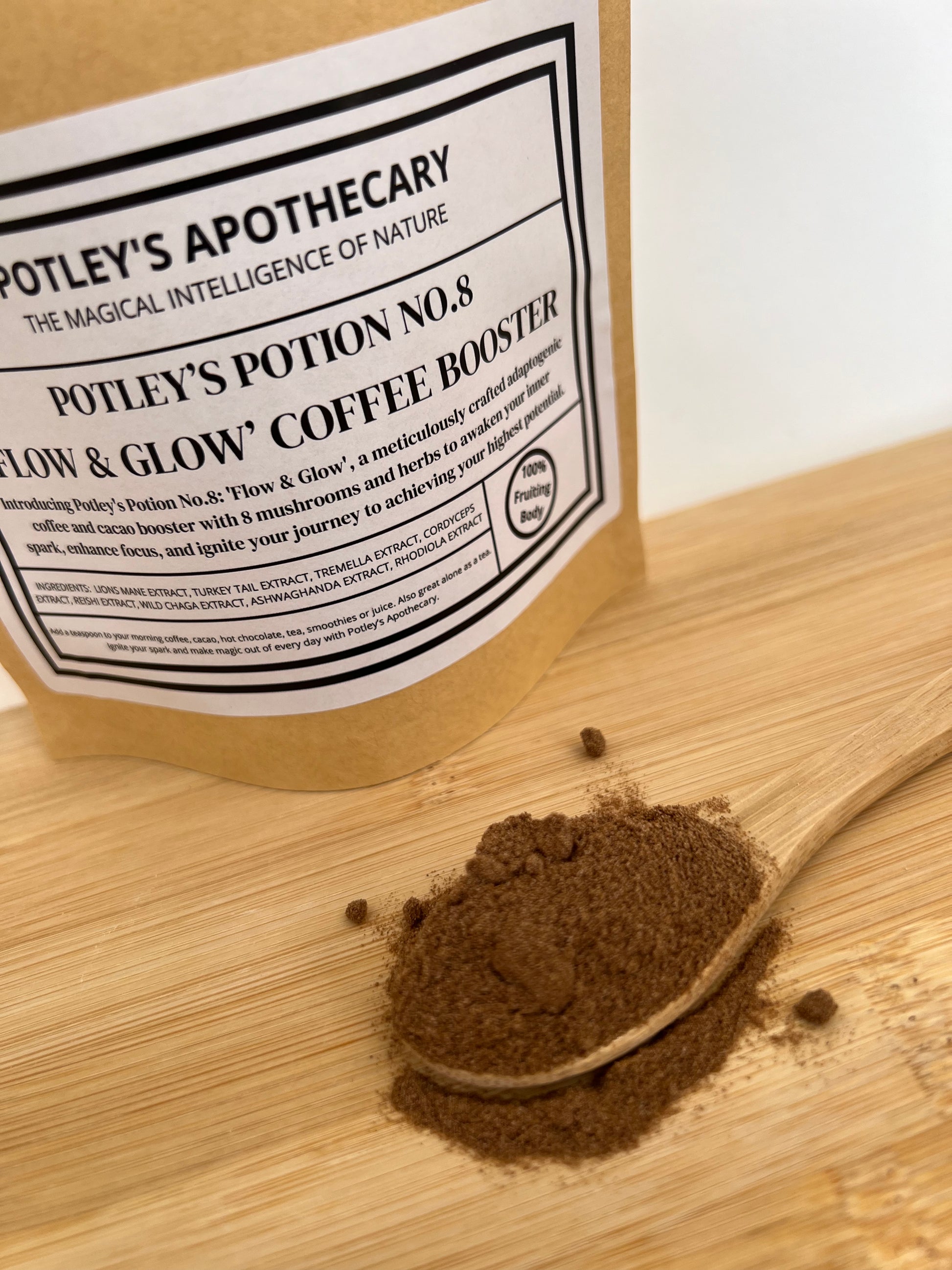 Lion's Mane & Adaptogenic Coffee Booster by Potley's Apothecary